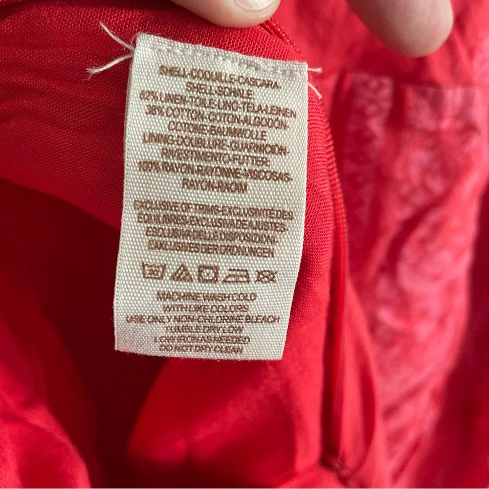 Free People Feel The Sun Bandana Patterned Jumpsuit Red Size 8 - Picture 12 of 12